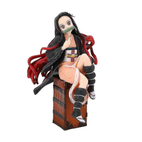 Tecknad figurstaty PVC Actionfigur Modell Sittande Modell Docka Dekoration Presenter