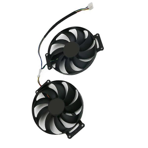 FDC10H12S9-C RTX 2060 SUPER 2070 GTX1660 Ti køleblæser (par) til ASUS GTX 1660 Ti DUAL EVO OC R Black