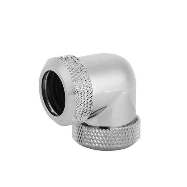 14mm OD DIY Twist 90 Graders Vinkel Dobbelt Hård Rørforbindelse Vand Væske Køling