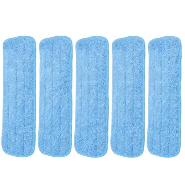 5 ST Microfiber Platt Mopp Pad Moppning Rengöringsduk Ersättning för 14x41cm Kardborremopp Universal