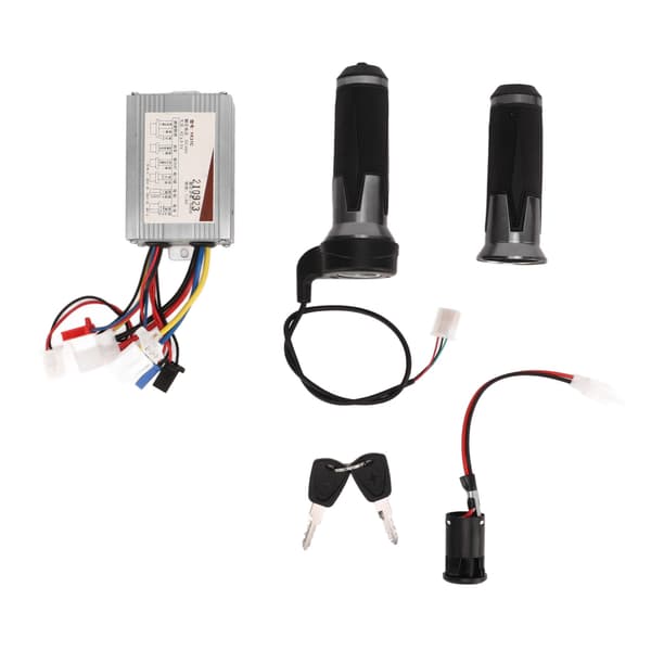 48V 800W Borstkontroll Silver Svart Universal Gasreglage Vridgrepp Elektrisk Dörrlås Set