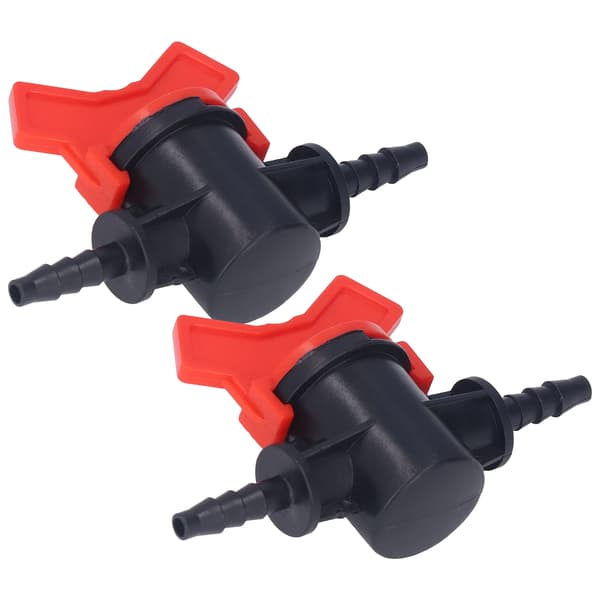 2 STK Flow Regulator ABS Plast Væskekontrol Stopventil Vandpumpe Lige Igennem Ventil 4 mm Ydre Diameter