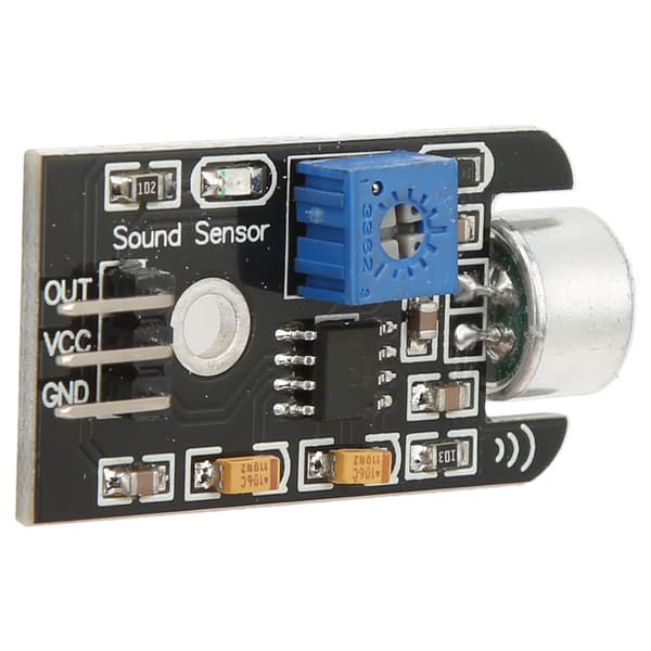 Mikrofon Sensor Ljudmodul 5V Röstdetektering Hög Känslighet Justerbar Förstärkning Analog Utgång