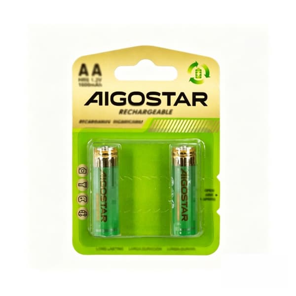 2 kpl ladattava akku HR6 (AA) 1600mAh 1.2V
