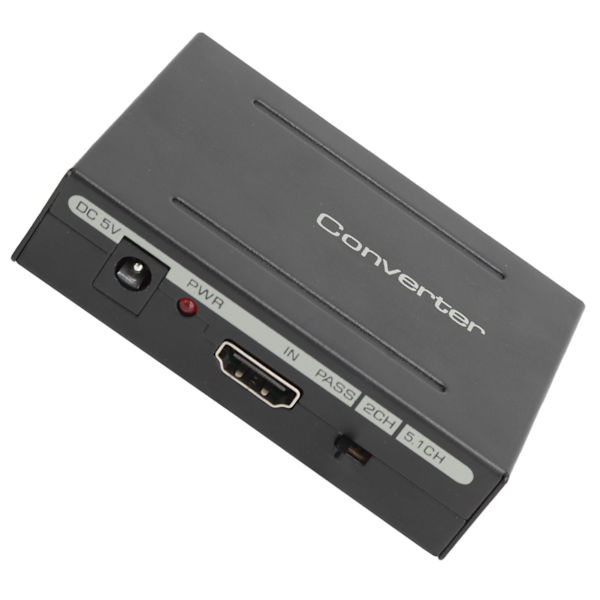 Audio Extractor Converter HighDefinition Multimedia Interface till AUDIO+ SPDIF+ R/L (Svart)