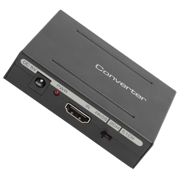 Audio Extractor Konverter HighDefinition Multimedia Interface til AUDIO+ SPDIF+ R/L (Sort)