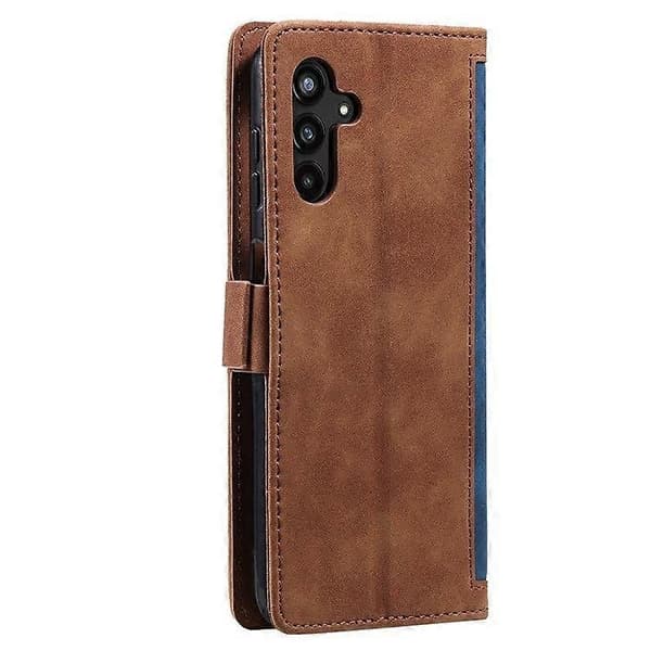 【03】til Samsung Galaxy A36 5G Pung Etui Stativ Læder Telefon Cover - Perfekt Blue