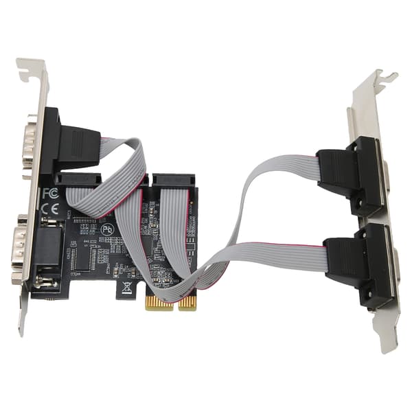 PCIE Udvidelseskort PCI Express X1 til Interface 4 RS232 Serielle Porte Bred Anvendelse Adapterkort