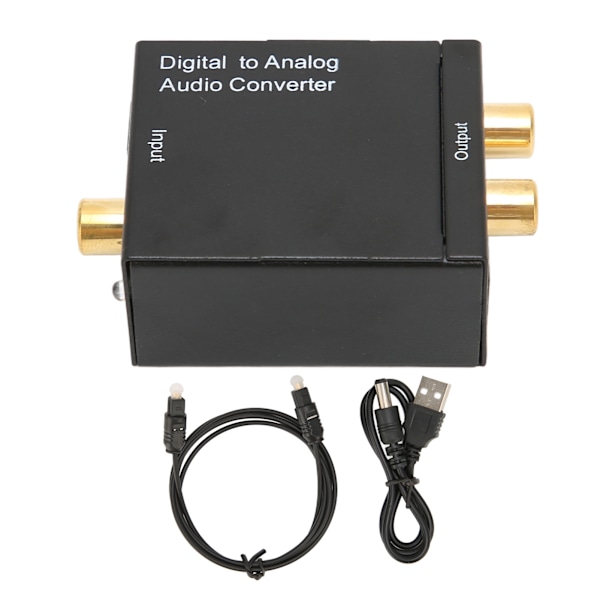 Digital till Analog Omvandlare Professionell RCA Analog till Digital Optisk Omvandlare för Hemmabio