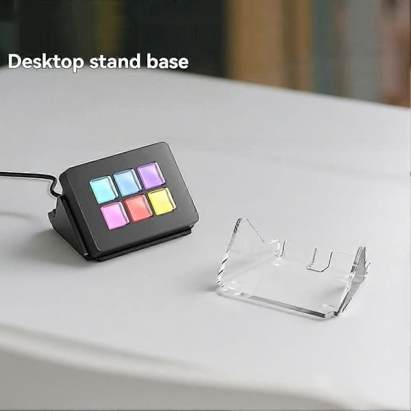 Skrivbordsställ för StreamDeck MK.2-kontroll, skrivbordsfäste Halkfri bas för Stream Deck MK.2 Transparent Transparent