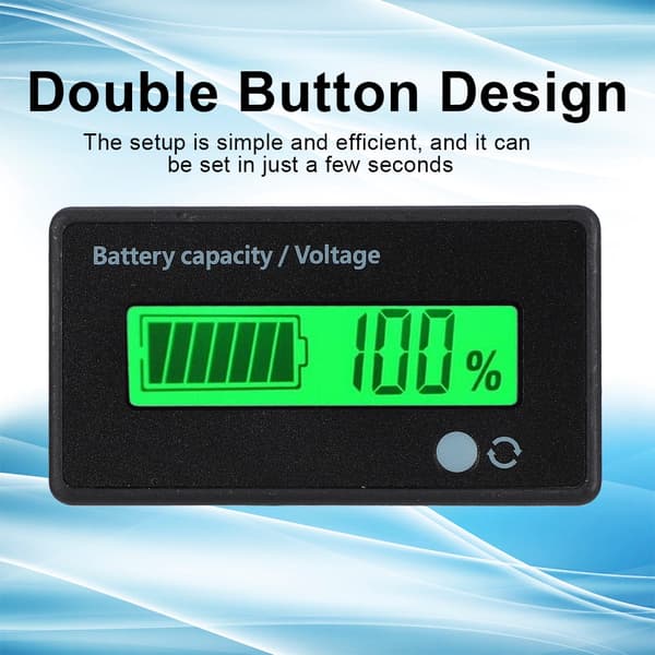 GY-6D PCB HTN Ljud-ljus Alarm Batterikapacitetsmonitor Indikator Display 12-84V (Grönt Ljus)