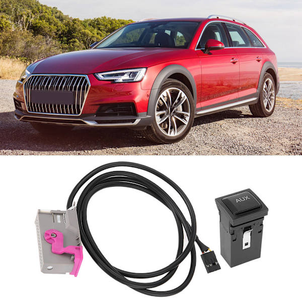 Automotive AUX Input Kabelstik med Bil CD RNS-E AU 3,5mm 32-PIN Input AUX Line Passer til Audi