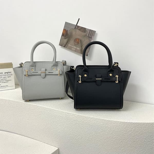 Snygg ljusgrå crossbody-väska för kvinnor höstmode Light grey