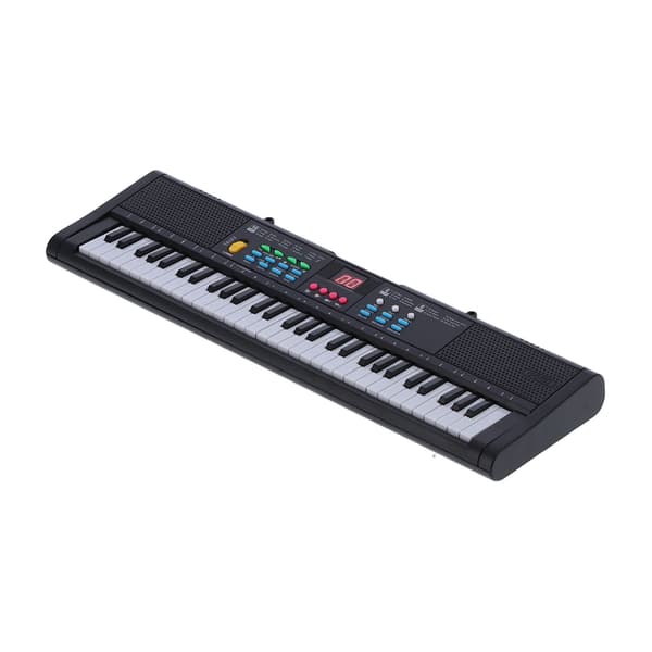【03】61 Keys Electric Digital Piano Keyboard with Microphone MQ6186 Multifunctional Instrument