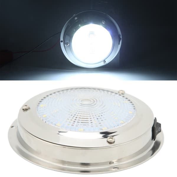 Marine Kabinelys - RV Loftlampe, IP65 Vandtæt, Rustfrit Stål Hus, DC12-24V