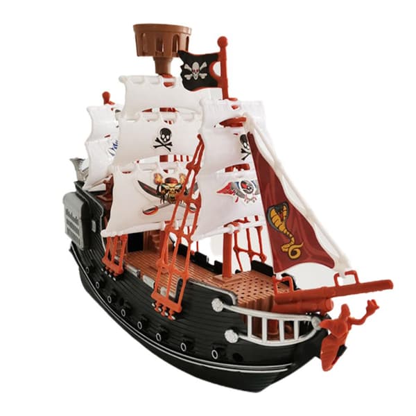 Piratskepp Leksak för Barn, Heminredning, Säker och Hållbar Modell för Barn