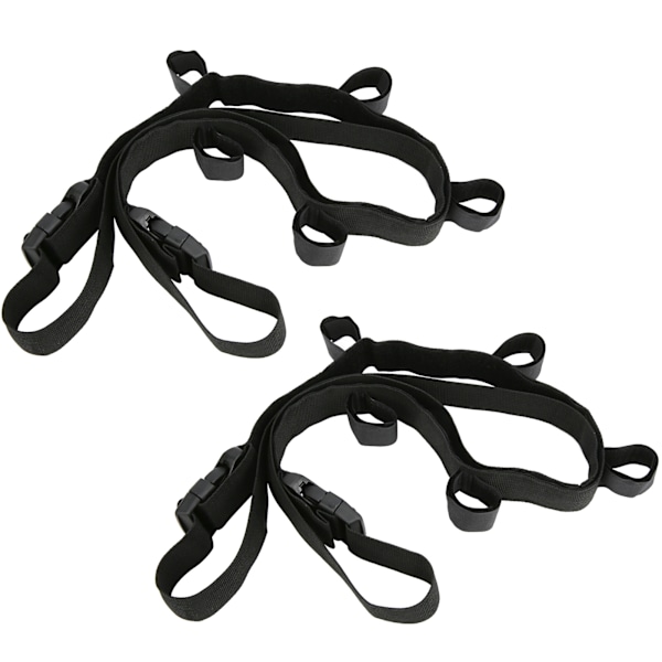 2 stk. køretøj fiskestang holder bælte justerbar fiskestang rem bærbar stang organizer