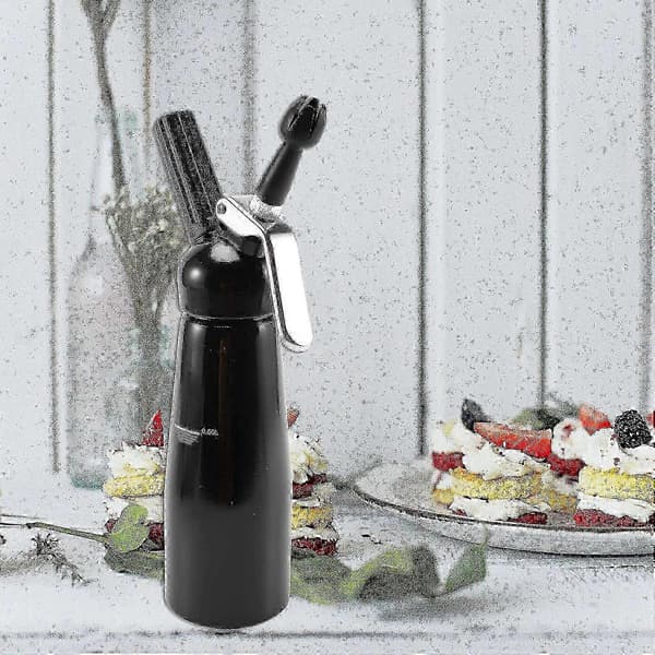 Flødedispenser i rustfrit stål - Professionel flødeskummer - Gourmet flødeskummer - Stor