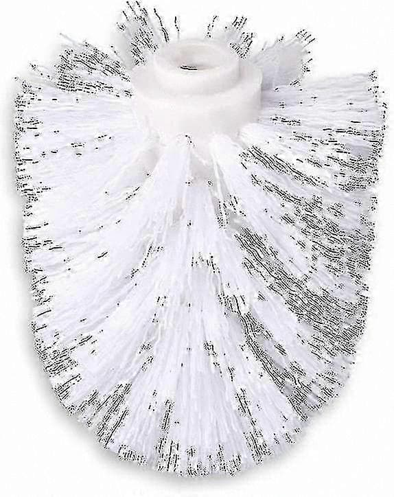 Hvide reservebørstehoveder til toilet, 6-pak, 8 cm diameter White 6pcs
