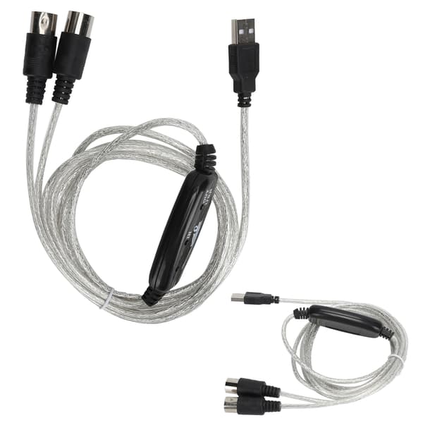 MIDI Kabel MIDI til USB Adapter Midi Konverter til XP / VISTA / OS X / Window7