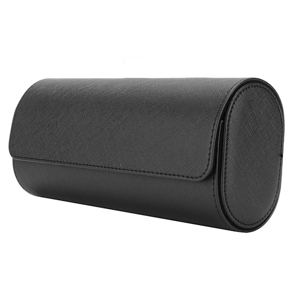 3 Fack Professionell PU Läder Klockförvaringslåda Resa Portabelt Klockfodral Organizer