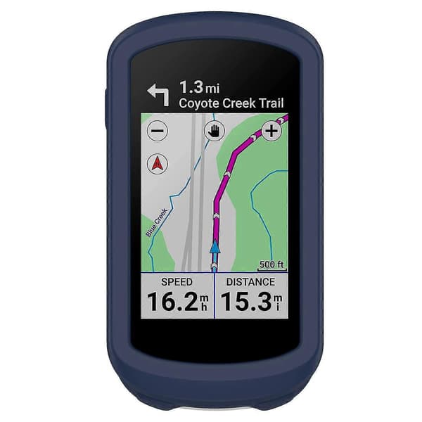 Til Garmin Explore 2 cykel-GPS-computer. Anti-fald blødt silikoneetui. Blue Style A