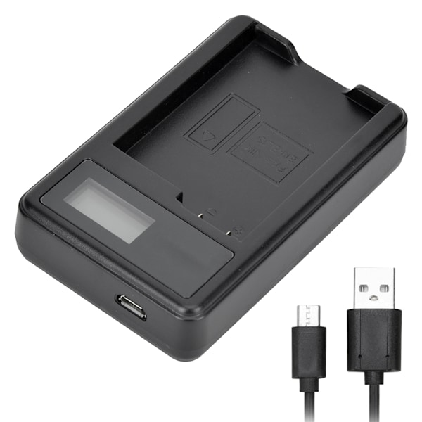 SEIVI EN EL15 Kamerabatterioplader LCD-opladningsdisplay til Nikon D800 D750 D7000 Enkelt Slot