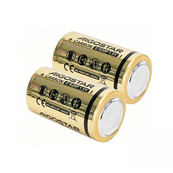 Kulbatteri R20P D 1.5V 2 stk