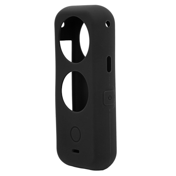 Urheilukameran suojakotelo Insta360 One X2:lle, pölytiivis silikoninen ammattimainen toimintakameran kehys kaksoisvarmistuksella, musta