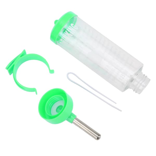Hamster Vattenflaska Automatisk Droppfri Hamster Dricksfontän för Små Djur Grön 125ML