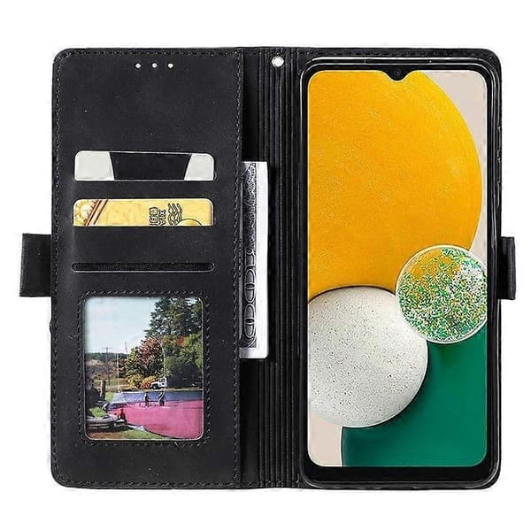 【03】til Samsung Galaxy A36 5G Pung Etui Stativ Læder Telefon Cover - Perfekt Red