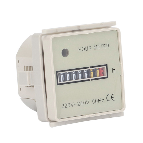 BERM Timetæller Industriel Timer Høj Nøjagtighed Elektrisk Tidtager 0‑99999H59M AC 220‑240V