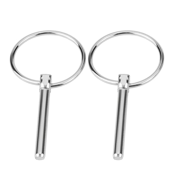 2 stk. Universal CNC Billet Aluminium Racing Bonnet Hætte Pin Lås Udseende Kit Sølv