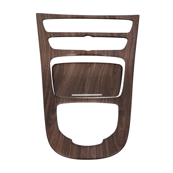 2 stk. Konsol Gear Shift Panel Cover Trim til Mercedes Benz E-klasse W213 16-18 Valnøddebrun Træ