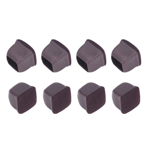 8 st Stolsbensskydd TPE Golvskydd Möbelbenskydd Set Kit för Bord Pall Brun L