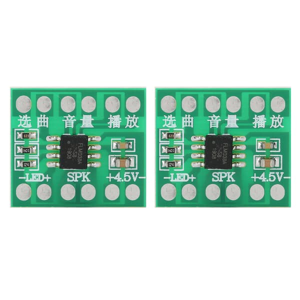2 st 38 Musikchip DIY-modul Justerbar volym för smart dörrklocka Musikalisk leksakstillbehör