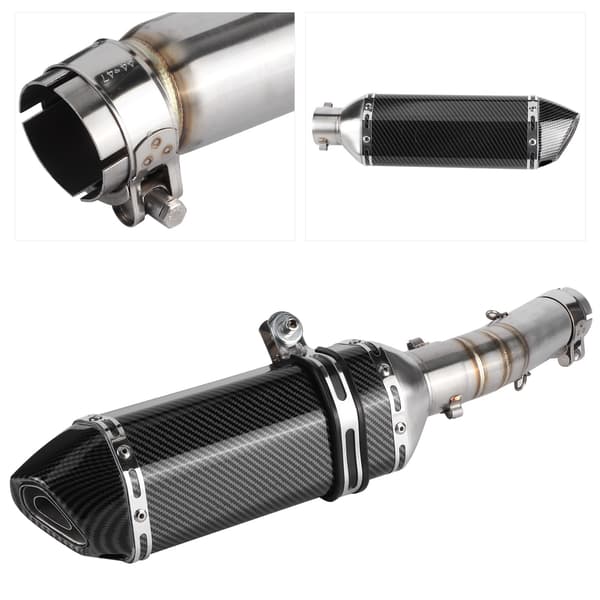 【03】Udstødningssystem Slip-On Lyddæmper med DB Killer + Mellemrør Passer til CBR500R CB500F CB500X 2013-2015