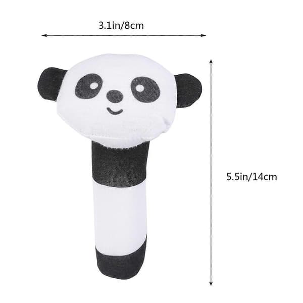 Tegnefilms plyslegetøj Babyranglelegetøj Spædbørnsdukker til nyfødte småbørn (Panda)