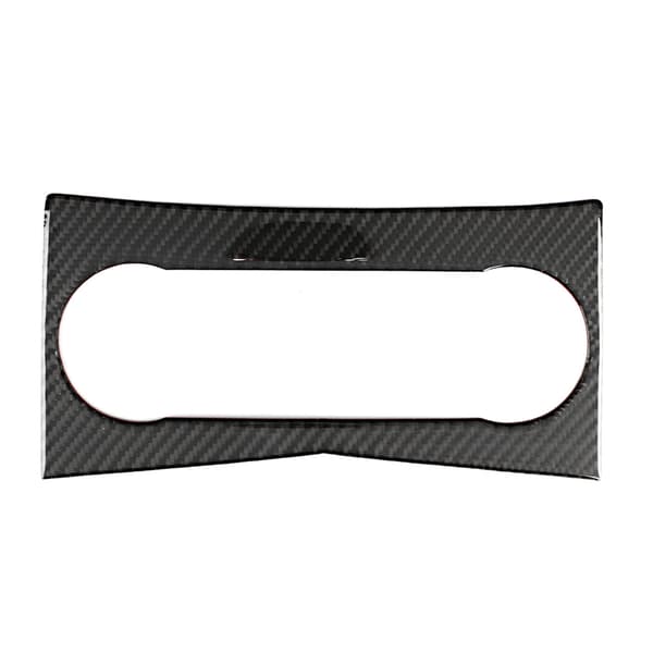 Bil Kolfiber Luftkonditioneringspanel Skydd Trim Passar Mercedes-Benz W204 C-klass 2007-2012