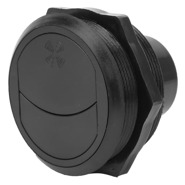 82/75/46mm Ilmastointilaitteen ulostulo, pitkä malli, musta, pyöreä, bussiin, työkoneeseen