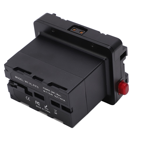 V Mount-batteri till NPF NP‑F970 F960 Batteriomvandlare Adapterplatta Strömförsörjning Splitteradapter
