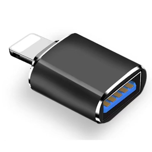 2 stk. USB3.0 OTG til Lightning-adapter understøtter iOS til at forbinde USB-enheder til iPhone og iPad