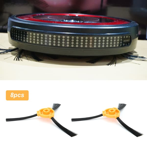 Deebot N79/N79S Støvsuger Sidebørste Erstatning - 8-pak (Gul+Sort)