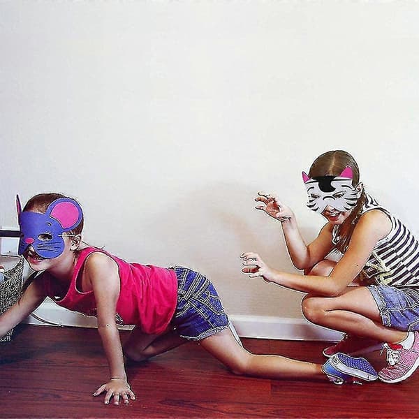 13 stk. dyrefiltmasker til junglefest