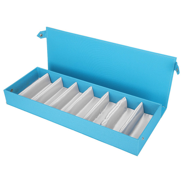 8 Fack Multi Solglasögonfodral Organizer Glasögon Glasögonfodral Förvaringslåda Blå