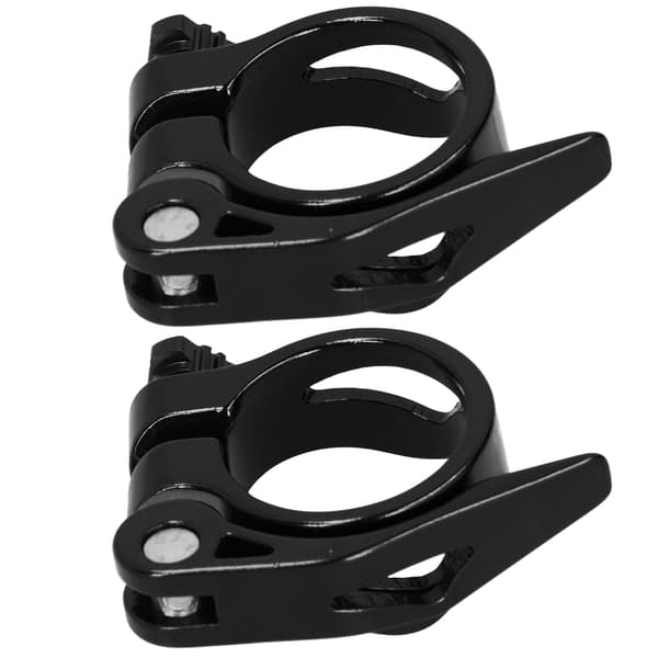 2 stk. 34,9 MM Mountain Road Bike Quick Release Sadelpind Klemme Rør Clip Tilbehør Sort