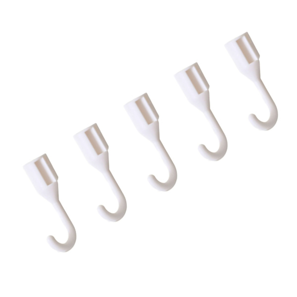 5 stk. hulplade display rack mount display pegboard krog kombination til væg organizer hvid