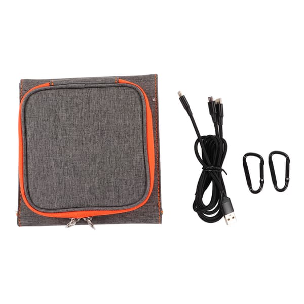 10W 5V Solpanel Laddare Utomhus Monokristallin USB Solcellsladdningspaket Vikbart för Camping Vandring Resor