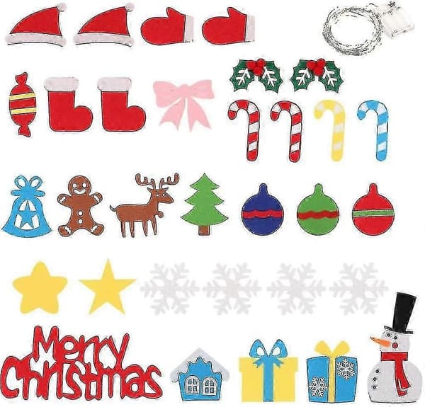 Julgran i filt, DIY julgran DIY julkit hängande replika för barn julklapp