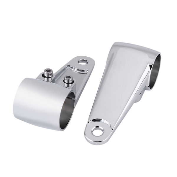 2 stk. Krom Motorcykel Forlygte Side Montering Forgaffelbeslag til 35mm-41mm Gaffelrør